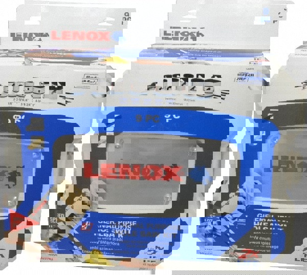 General Purpose Hole Saw Kit: 9 Pc, 2-1/8 to 4-3/4